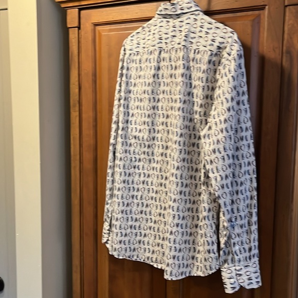 John Lennon size XL long sleeved shirt in 200% cotton excellent condition - Picture 8 of 12